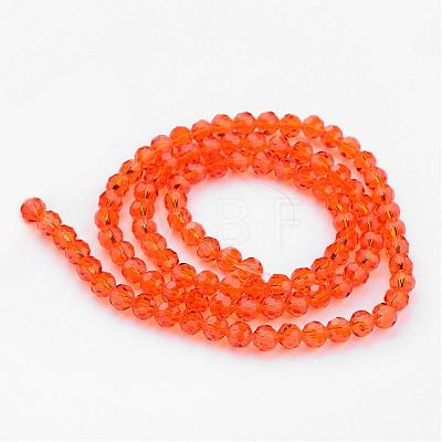 Transparent Glass Bead Strands GLAA-G013-8mm-70-1