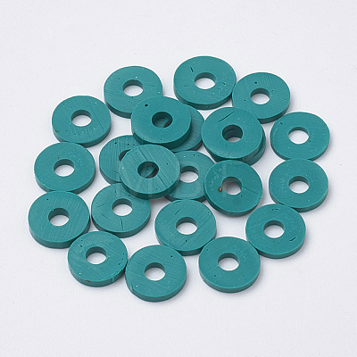 Handmade Polymer Clay Beads X-CLAY-R067-4.0mm-07-1
