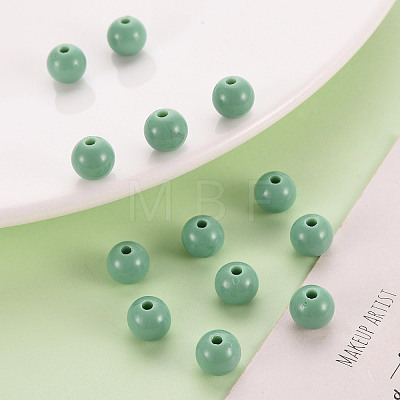 Opaque Acrylic Beads X-MACR-S370-C8mm-26-1