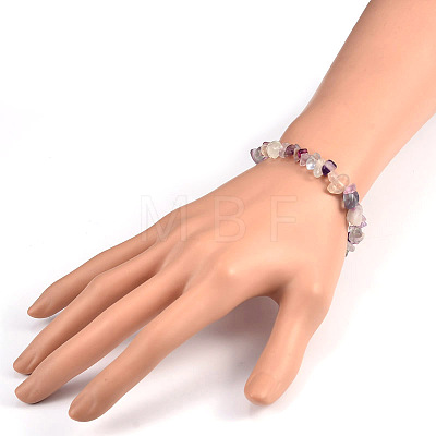Natural Gemstone Beaded Stretch Bracelets BJEW-JB01823-02-1
