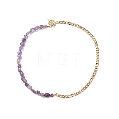 Mixed Natural Gemstone Beaded Necklaces NJEW-JN04156-1