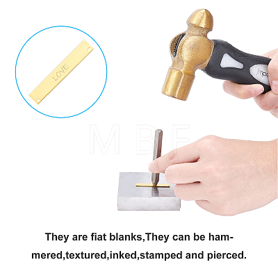 Unicraftale DIY Stamping Blank Tag Pendant Necklace Makings Kits DIY-PH0028-07-1