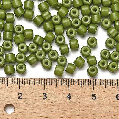 Baking Paint Pearlized Glass Seed Beads SEED-C001-04A-09-1