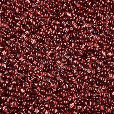 6/0 Baking Paint Transparent Fringe Glass Seed Beads X1-SEED-N006-06D-1