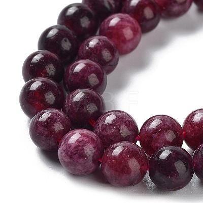 Dyed Natural Malaysia Jade Beads Strands G-G021-01B-04-1