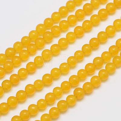 Natural & Dyed Malaysia Jade Bead Strands G-A146-4mm-A03-1