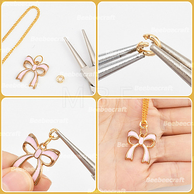 50Pcs Brass Open Jump Rings KK-BBC0027-90B-1