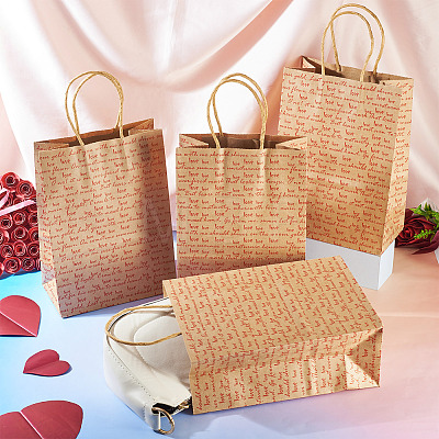 10Pcs Valentine's Day Paper Bags CARB-TADJ0001-01B-1