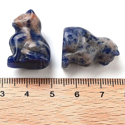 Natural Sodalite Carved Figurines DJEW-L023-B27-1