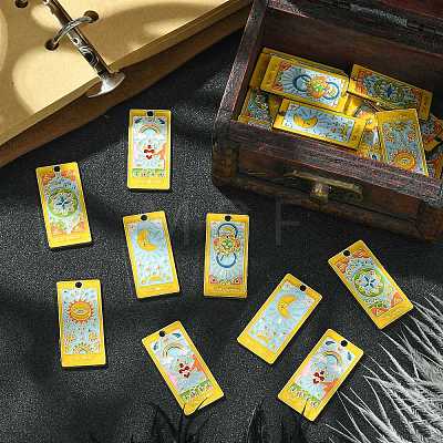 30Pcs 6 Styles Alloy Enamel Pendants ENAM-CJ0005-73-1