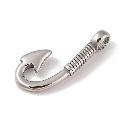 304 Stainless Steel Hook Clasps STAS-C109-13B-AS-1