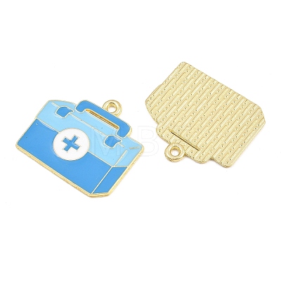 Medical Theme Alloy Enamel Pendants AL-CBA2919-03G-11A-1