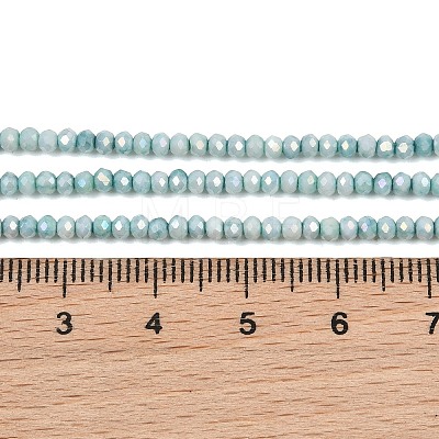 Electroplate Rondelle Glass Beads Strands GL-T021-2x2.5mm-17-23-1
