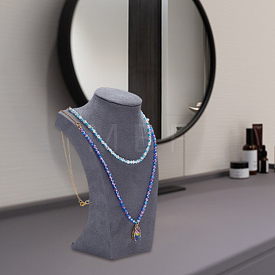 Velvet Necklace Display Stands NDIS-WH0010-13-1