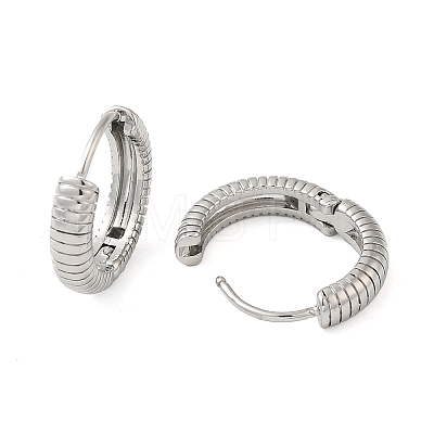 304 Stainless Steel Hoop Earrings EJEW-G364-16P-1