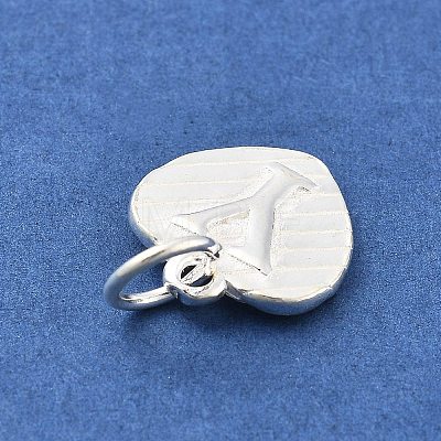 925 Sterling Silver Heart with Capital Letter Charms STER-S009-13Y-S-1