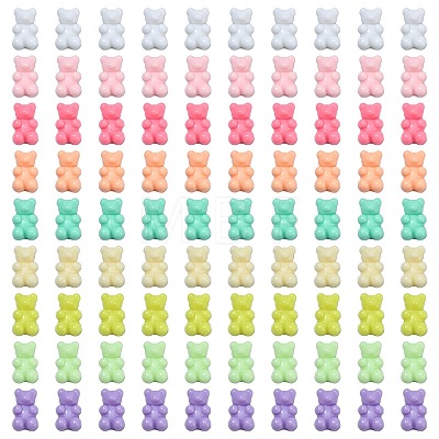 360Pcs 9 Colors Opaque Acrylic Beads SACR-CJ0001-19-1