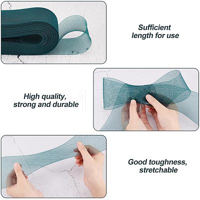 Polyester Horsehair Braid Boning Wedding Dress Accessories OCOR-WH0082-74A-1