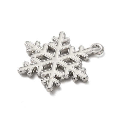 Winter Theme Alloy Enamel Pendants ENAM-M002-05Q-P-1