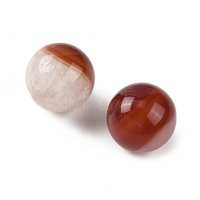 Natural Agate Sphere Beads GG-D003-A11-02-1