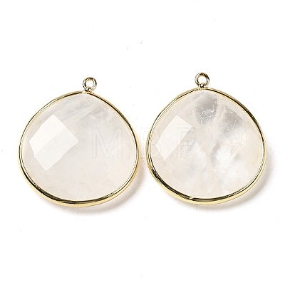 Natural Quartz Crystal Pendants G-B009-07G-W-1
