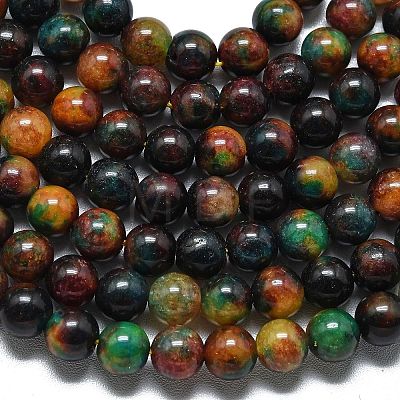 Natural Malaysia Jade Beads Strands G-L645-A01-8mm-04-1