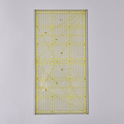 Acrylic Quilters Ruler AJEW-WH0121-41-1