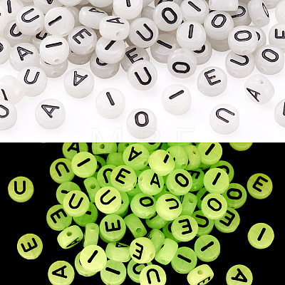 500Pcs 5 Style Acrylic Beads SACR-TA0001-15-1