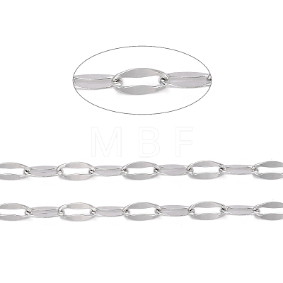 Tarnish Resistant 304 Stainless Steel Cable Chains CHS-D033-01P-1