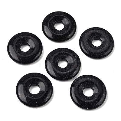 Synthetic Blue Goldstone Pendants G-A320-01A-19-1