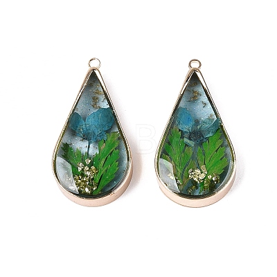Epoxy Resin Pendants KK-Q082-01KCG-04-1