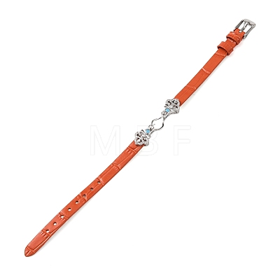 Adjustable Cowhide Bracelet Making for Beads BJEW-P394-05P-1