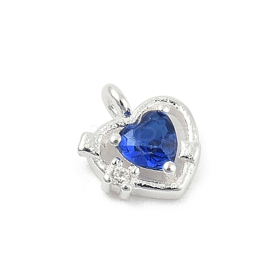 925 Sterling Silver Micro Pave Cubic Zirconia Pendants LS-STER-Q002-02F-1