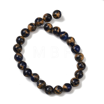 Synthetic Gold Clinquant Stone Beads Strands G-A283-B02-8mm-1