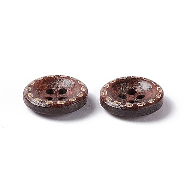 4-hole Central Sunken Round Buttons FNA1611-1