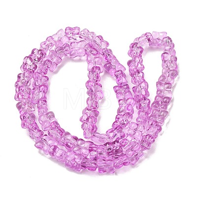 Transparent Glass Beads Strands GL-CBAAE04-01G-1