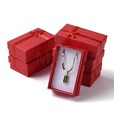 Cardboard Paper Necklace Boxes CON-G021-01A-01-1