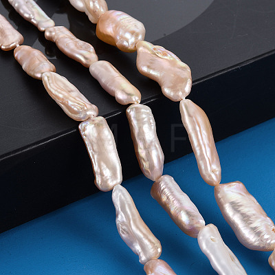 Natural Keshi Pearl Beads Strands PEAR-S020-H02-1