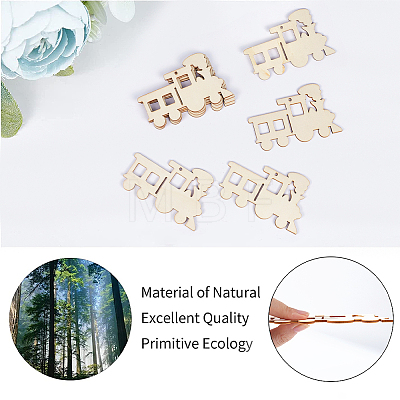 Vehicle Theme Unfinished Blank Wooden Pendants Set for Painting Arts WOOD-WH0124-26J-1