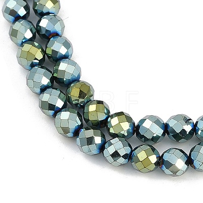 Electroplated Synthetic Non-magnetic Hematite Beads Strands G-H072-B01-01D-1