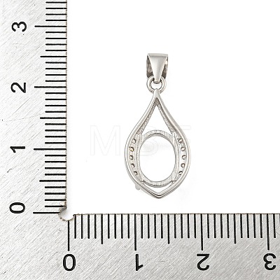 925 Sterling Silver Micro Pave Clear Cubic Zirconia Sew on Prong Settings STER-B005-13P-1