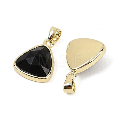 Natural Obsidian Pendants G-O176L-16G-1
