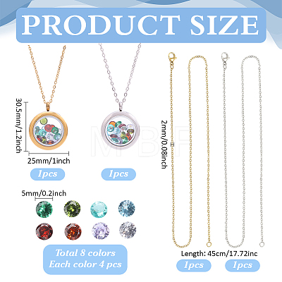 DIY Pendant Necklaces DIY-ME0003-02-1