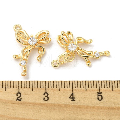 Brass Micro Pave Cubic Zirconia Pendants KK-H460-54G-1