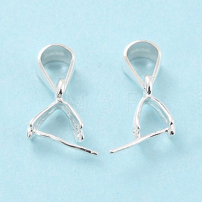 925 Sterling Silver Ice Pick Pinch Bails STER-Z001-017S-1