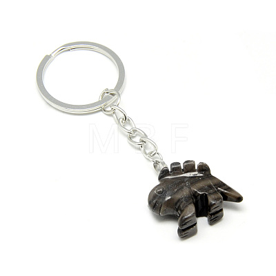 Synthetic & Natural Gemstone Keychain KEYC-S253-03-1