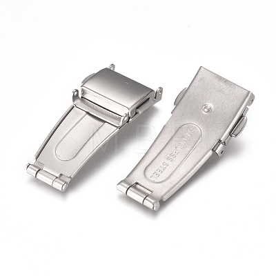 201 Stainless Steel Watch Band Clasps STAS-D173-01C-1