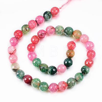 Natural Agate Bead Strands G-G882-10mm-C07-2-1