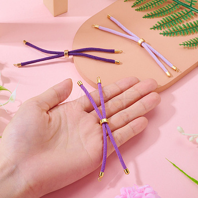 3Pcs 3 Styles Polyester Cord Bracelet Making MAK-TA0001-41-1