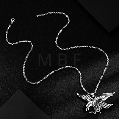 Vintage Alloy Pendant Necklaces for Men WGDC47C-01-1